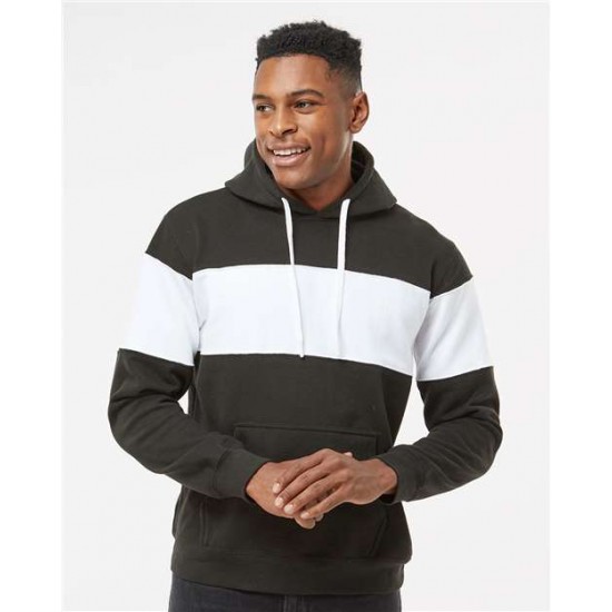 J. America 8644 - Varsity Fleece Colorblocked Hooded Sweatshirt J. America 8644 - Varsity Fleece Colorblocked Hooded Sweatshirt