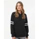 J. America 8645 - Women's Varsity Fleece Piped Hooded Sweatshirt J. America 8645 - Women's Varsity Fleece Piped Hooded Sweatshirt