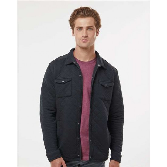 J. America 8889 - Quilted Jersey Shirt Jacket J. America 8889 - Quilted Jersey Shirt Jacket