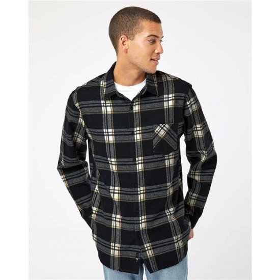 Burnside 8212 - Open Pocket Long Sleeve Flannel Shirt Burnside 8212 - Open Pocket Long Sleeve Flannel Shirt