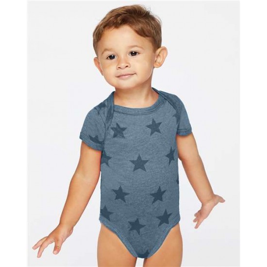 Code Five 4329 - Infant Star Print Bodysuit Code Five 4329 - Infant Star Print Bodysuit
