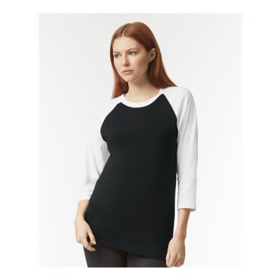 American Apparel 2003CVC - CVC Three-Quarter Sleeve Tee American Apparel 2003CVC - CVC Three-Quarter Sleeve Tee