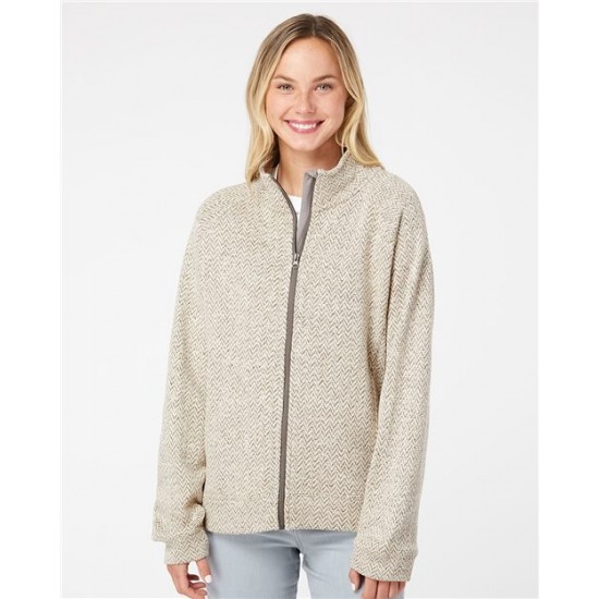 J. America 8716 - Women's Traverse Full-Zip Sweater J. America 8716 - Women's Traverse Full-Zip Sweater