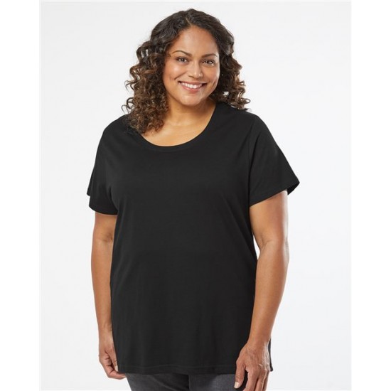 LAT 3816 - Curvy Collection Women's Fine Jersey Tee LAT 3816 - Curvy Collection Women's Fine Jersey Tee