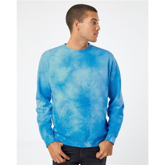 Independent Trading Co. PRM3500TD - Midweight Tie-Dyed Crewneck Sweatshirt Independent Trading Co. PRM3500TD - Midweight Tie-Dyed Crewneck Sweatshirt