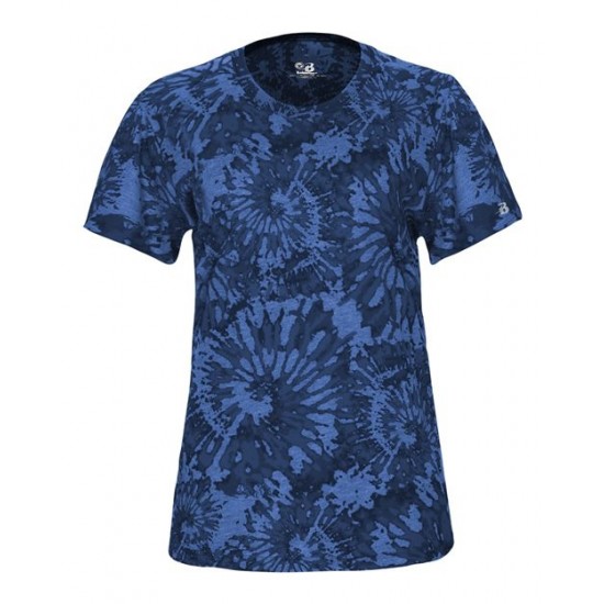 Badger 4974 - Women's Tie-Dyed Tri-Blend T-Shirt Badger 4974 - Women's Tie-Dyed Tri-Blend T-Shirt