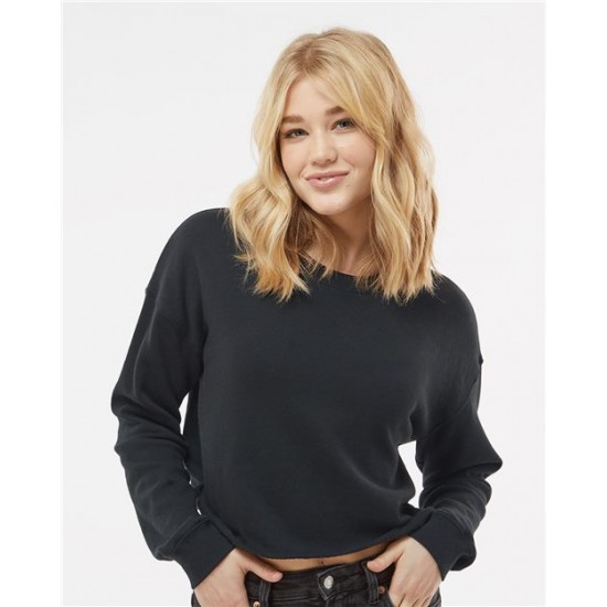 Independent Trading Co. AFX24CRP - Women's Lightweight Crop Crewneck Sweatshirt Independent Trading Co. AFX24CRP - Women's Lightweight Crop Crewneck Sweatshirt