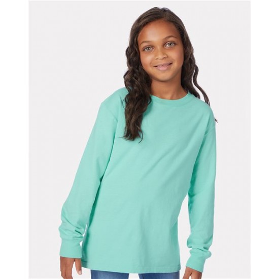 ComfortWash by Hanes GDH275 - Garment-Dyed Youth Long Sleeve T-Shirt ComfortWash by Hanes GDH275 - Garment-Dyed Youth Long Sleeve T-Shirt