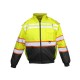Kishigo JS156 - Economy Contrast Class 3 Bomber Jacket Kishigo JS156 - Economy Contrast Class 3 Bomber Jacket