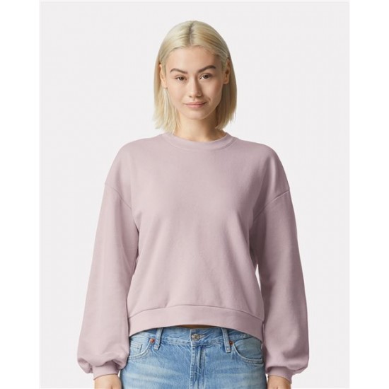 American Apparel RF494 - ReFlex Women's Fleece Crewneck Sweatshirt American Apparel RF494 - ReFlex Women's Fleece Crewneck Sweatshirt