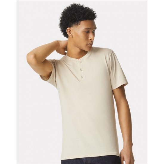 American Apparel 2004CVC - CVC Henley Tee American Apparel 2004CVC - CVC Henley Tee
