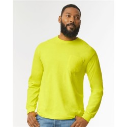 Gildan 2410 - Ultra Cotton Long Sleeve Pocket T-Shirt