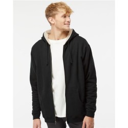 Independent Trading Co. EXP40SHZ - Sherpa-Lined Full-Zip Hooded Sweatshirt
