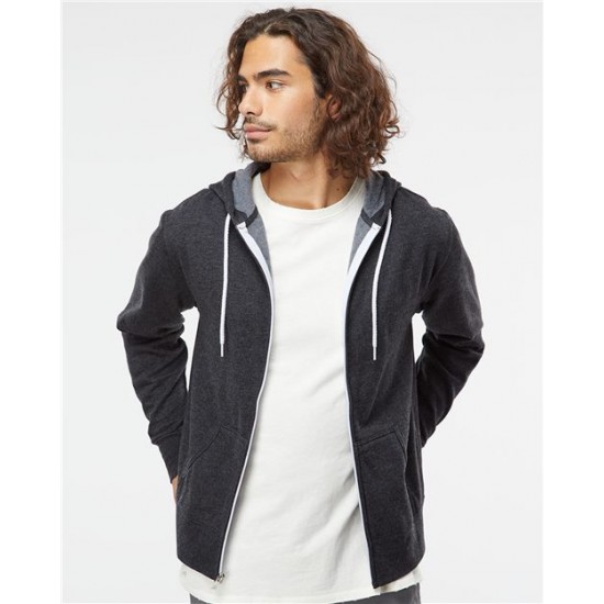 Independent Trading Co. AFX90UNZ - Lightweight Full-Zip Hooded Sweatshirt Independent Trading Co. AFX90UNZ - Lightweight Full-Zip Hooded Sweatshirt