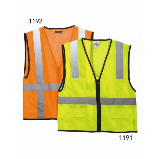 Kishigo 1191-1192 - Economy Mesh 6-Pocket Vest Kishigo 1191-1192 - Economy Mesh 6-Pocket Vest