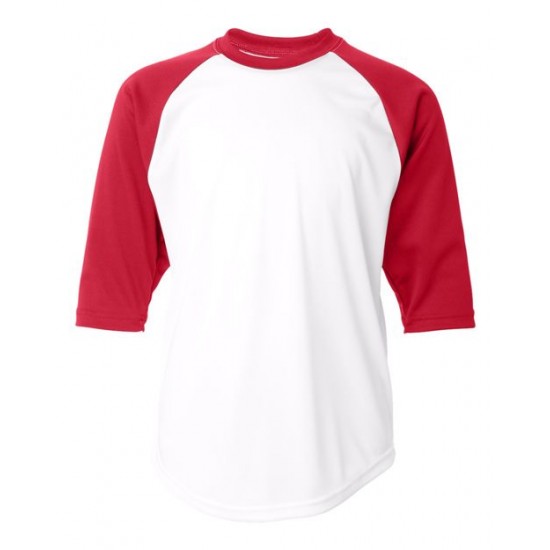 Badger 2133 - Youth B-Core 3/4 Sleeve Baseball T-Shirt Badger 2133 - Youth B-Core 3/4 Sleeve Baseball T-Shirt