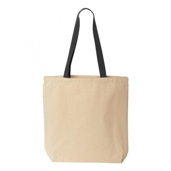 Liberty Bags 8868 - Natural Tote with Contrast-Color Handles Liberty Bags 8868 - Natural Tote with Contrast-Color Handles