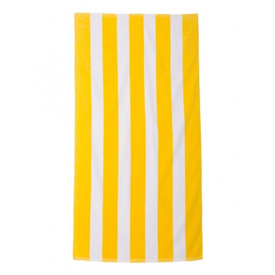 Carmel Towel Company C3060S - Cabana Stripe Velour Beach Towel Carmel Towel Company C3060S - Cabana Stripe Velour Beach Towel