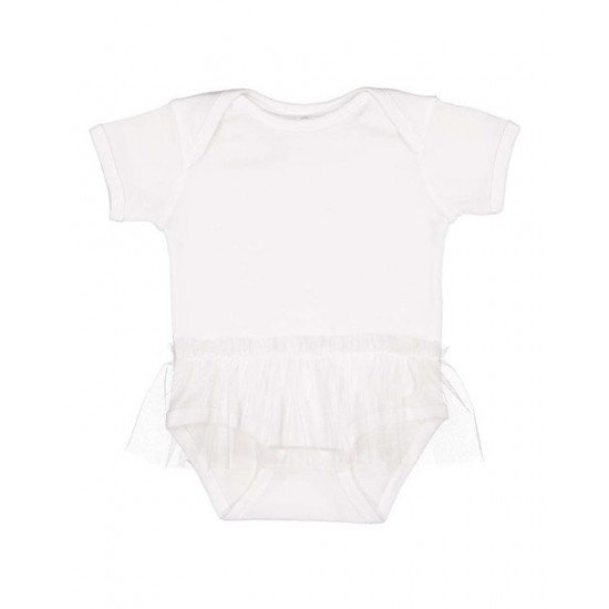Rabbit Skins 4422 - Infant Tutu Baby Rib Bodysuit Rabbit Skins 4422 - Infant Tutu Baby Rib Bodysuit