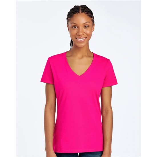 Fruit of the Loom L39VR - HD Cotton Women's V-Neck T-Shirt Fruit of the Loom L39VR - HD Cotton Women's V-Neck T-Shirt