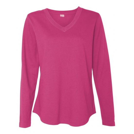 LAT 3761 - Women's V-Neck French Terry Pullover LAT 3761 - Women's V-Neck French Terry Pullover