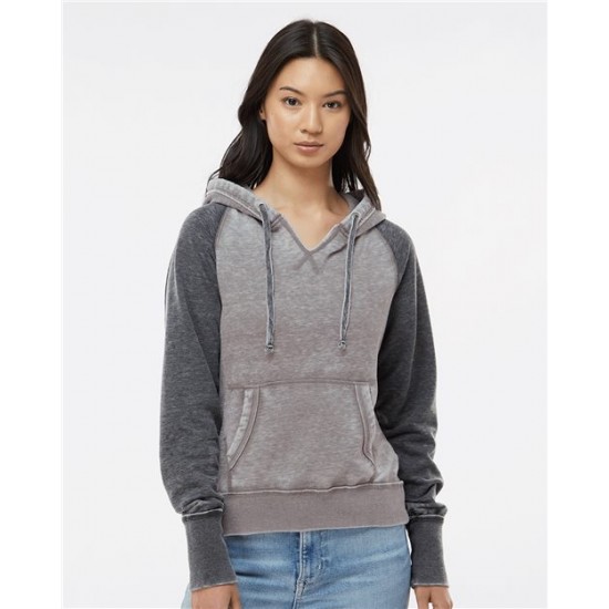 J. America 8926 - Women's Zen Fleece Raglan Hooded Sweatshirt J. America 8926 - Women's Zen Fleece Raglan Hooded Sweatshirt