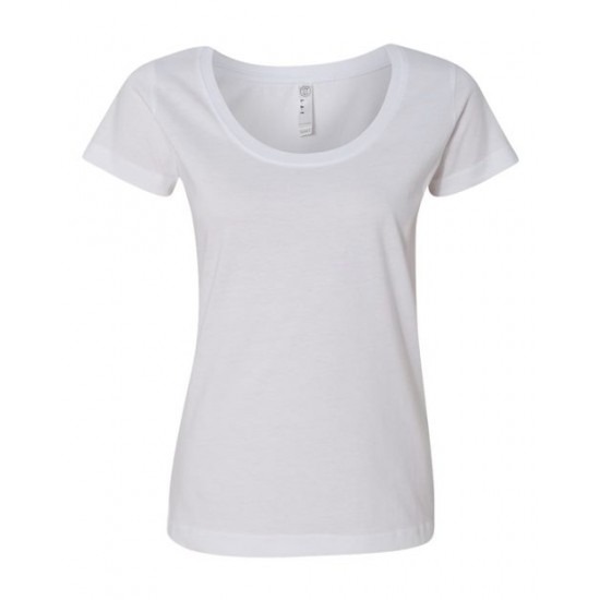 LAT 3504 - Women's Scoop Neck Fine Jersey Tee LAT 3504 - Women's Scoop Neck Fine Jersey Tee