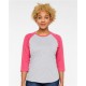 LAT 3530 - Women's Baseball Fine Jersey Three-Quarter Sleeve Tee LAT 3530 - Women's Baseball Fine Jersey Three-Quarter Sleeve Tee