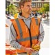 Kishigo 1519-1520 - Single Pocket Zipper Mesh Class 2 Vest Kishigo 1519-1520 - Single Pocket Zipper Mesh Class 2 Vest