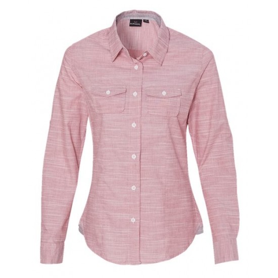 Burnside 5247 - Women's Textured Solid Long Sleeve Shirt Burnside 5247 - Women's Textured Solid Long Sleeve Shirt