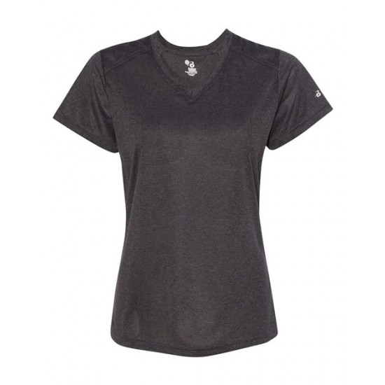 Badger 4362 - Women's Pro Heather V-Neck T-Shirt Badger 4362 - Women's Pro Heather V-Neck T-Shirt