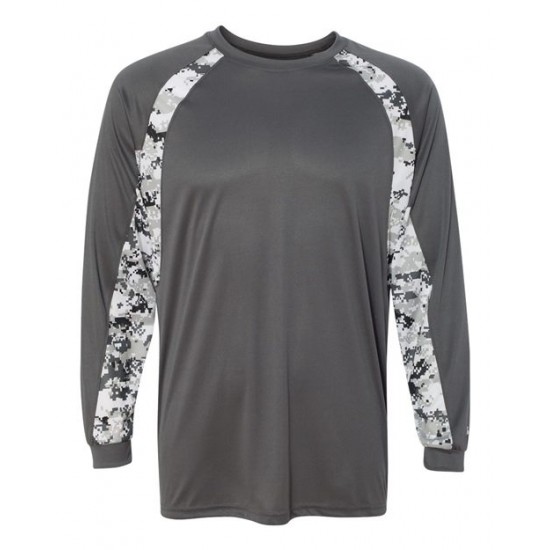 Badger 4155 - Digital Camo Hook Long Sleeve T-Shirt Badger 4155 - Digital Camo Hook Long Sleeve T-Shirt