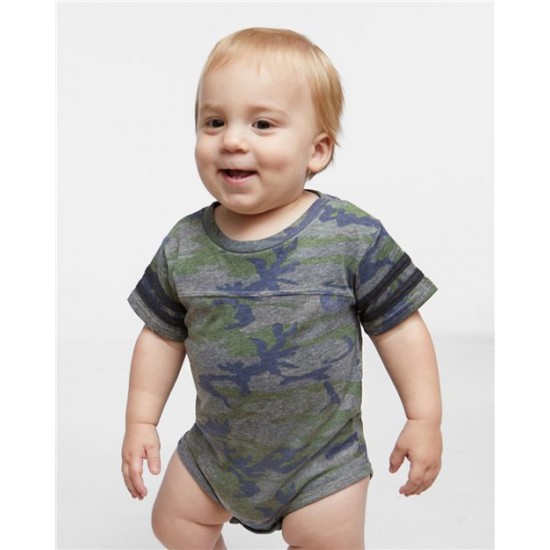 Rabbit Skins 4437 - Infant Football Fine Jersey Bodysuit Rabbit Skins 4437 - Infant Football Fine Jersey Bodysuit