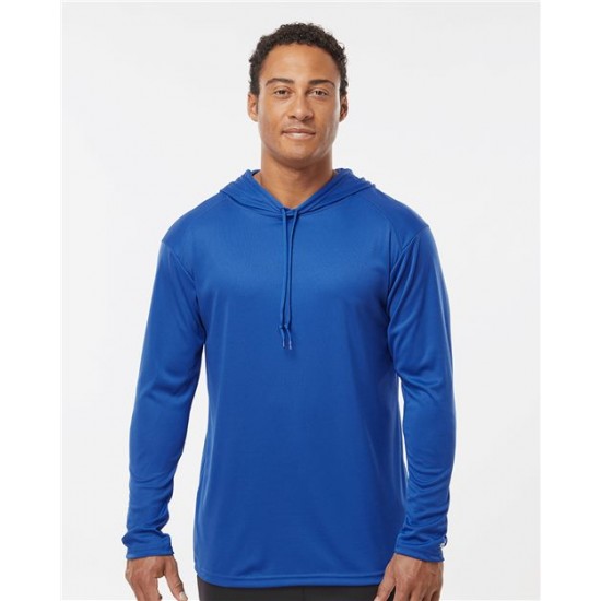Badger 4105 - B-Core Hooded Long Sleeve T-Shirt Badger 4105 - B-Core Hooded Long Sleeve T-Shirt