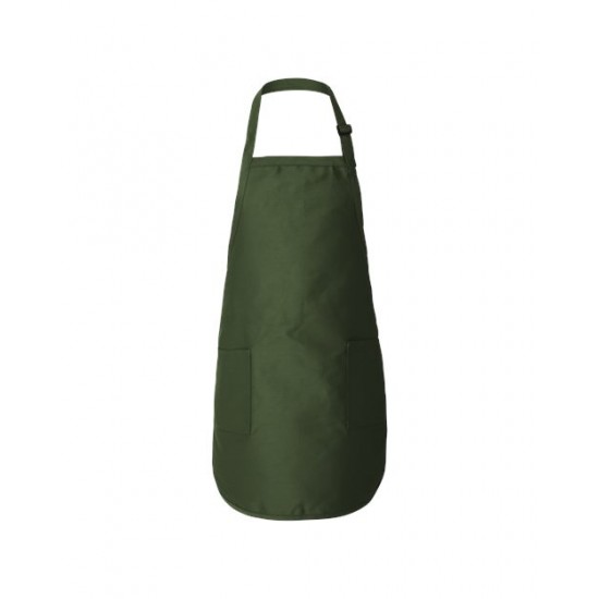 Q-Tees Q4350 - Full-Length Apron with Pockets Q-Tees Q4350 - Full-Length Apron with Pockets