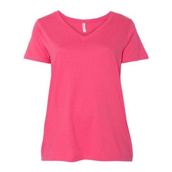 LAT 3807 - Curvy Collection Women's Premium Jersey V-Neck Tee LAT 3807 - Curvy Collection Women's Premium Jersey V-Neck Tee