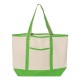 Q-Tees Q1500 - 34.6L Large Canvas Deluxe Tote Q-Tees Q1500 - 34.6L Large Canvas Deluxe Tote