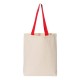 Q-Tees Q4400 - 11L Canvas Tote with Contrast-Color Handles Q-Tees Q4400 - 11L Canvas Tote with Contrast-Color Handles