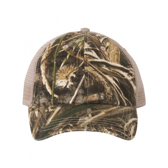 Kati LC101V - Licensed Camo Washed Mesh Cap Kati LC101V - Licensed Camo Washed Mesh Cap