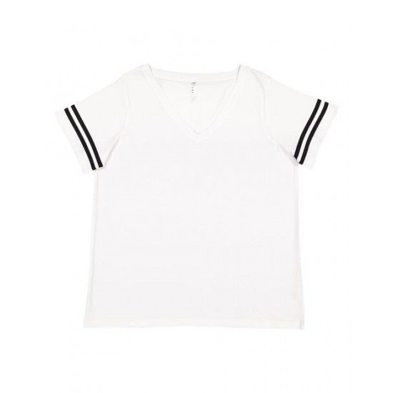 LAT 3837 - Curvy Collection Women's Vintage Football T-Shirt LAT 3837 - Curvy Collection Women's Vintage Football T-Shirt