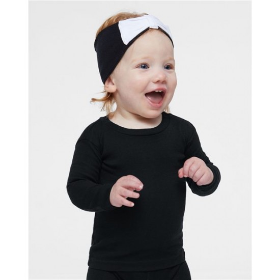Rabbit Skins 101Z - Infant Baby Rib Pajama Long Sleeve Top Rabbit Skins 101Z - Infant Baby Rib Pajama Long Sleeve Top