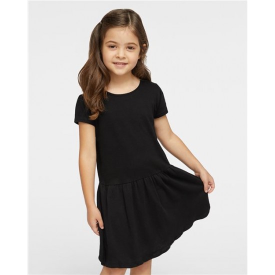 Rabbit Skins 5323 - Toddler Baby Rib Dress Rabbit Skins 5323 - Toddler Baby Rib Dress