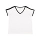 LAT 3832 - Women's Curvy Retro Ringer Premium Jersey V-Neck Tee LAT 3832 - Women's Curvy Retro Ringer Premium Jersey V-Neck Tee