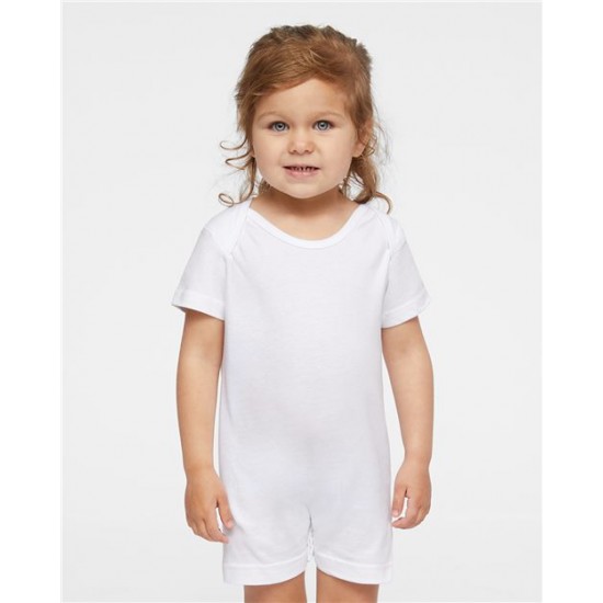 Rabbit Skins 4486 - Infant Premium Jersey T-Romper Rabbit Skins 4486 - Infant Premium Jersey T-Romper