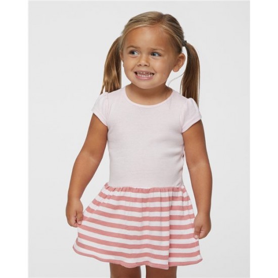 Rabbit Skins 5320 - Infant Baby Rib Dress Rabbit Skins 5320 - Infant Baby Rib Dress