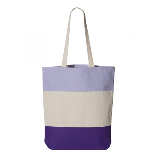 Q-Tees Q125900 - 11L Tri-Color Tote Q-Tees Q125900 - 11L Tri-Color Tote