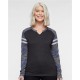LAT 3534 - Women's Fine Jersey Mash Up Long Sleeve T-Shirt LAT 3534 - Women's Fine Jersey Mash Up Long Sleeve T-Shirt