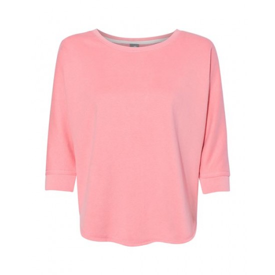 J. America 8685 - Women's Lounge Fleece Dolman Crewneck Sweatshirt J. America 8685 - Women's Lounge Fleece Dolman Crewneck Sweatshirt