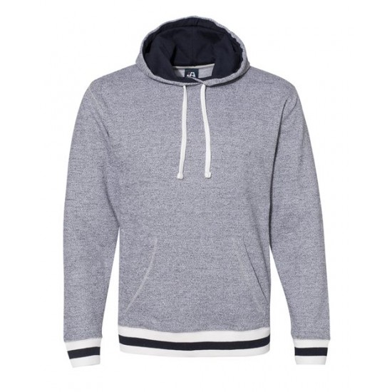 J. America 8701 - Peppered Fleece Lapover Hooded Sweatshirt J. America 8701 - Peppered Fleece Lapover Hooded Sweatshirt
