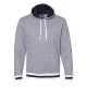 J. America 8701 - Peppered Fleece Lapover Hooded Sweatshirt J. America 8701 - Peppered Fleece Lapover Hooded Sweatshirt